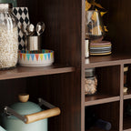 Wine Bar Cabinet with Storage – 34 Inch Sideboard.
