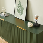 59-Inch Modern Wavy Sideboard - Curved Design Storage Cabinet.