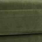 Alana Lawson Olive Green Velvet Sofa for Living Room.