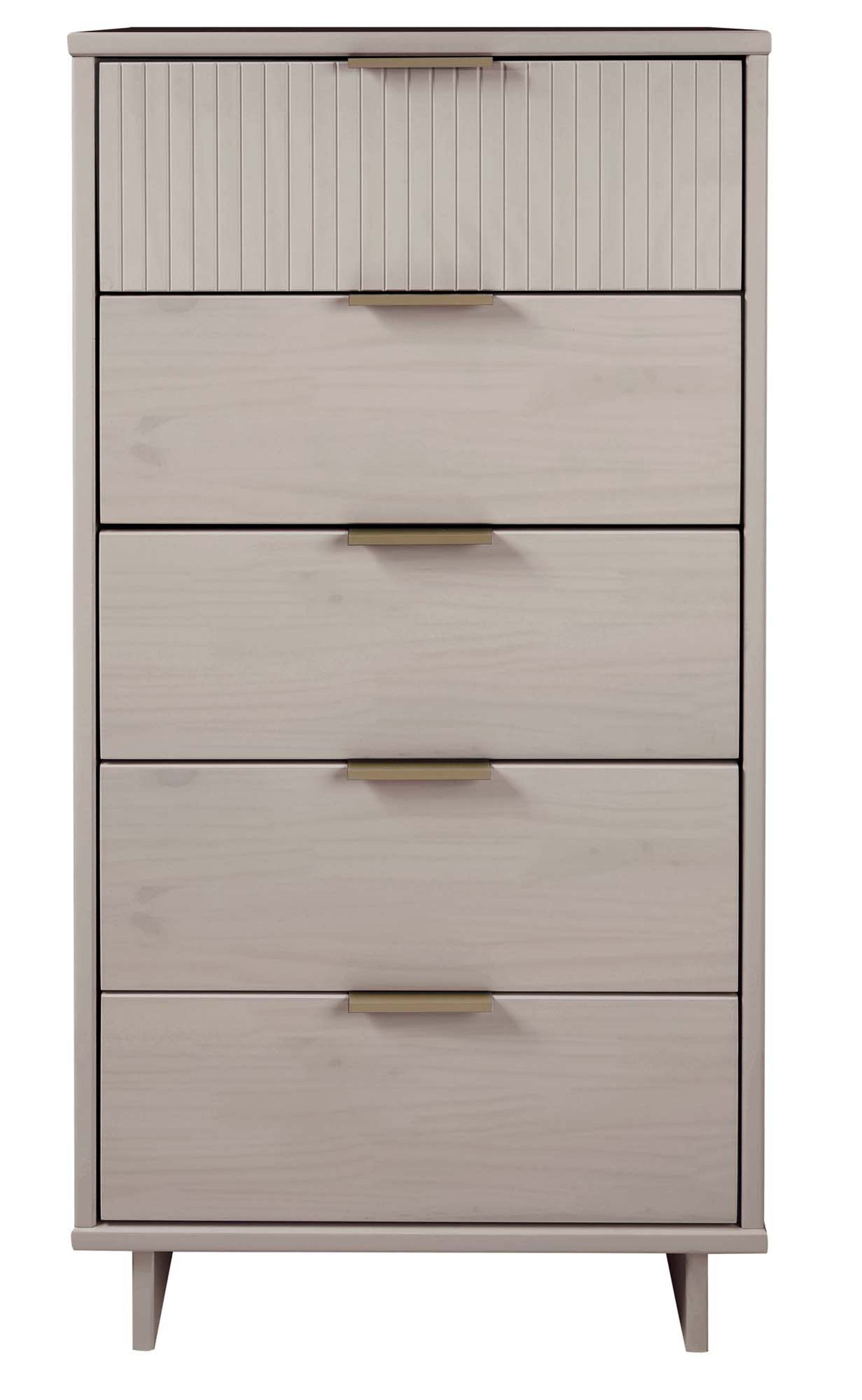 Granville 24' Chest in Light Gray (5-Drawer)