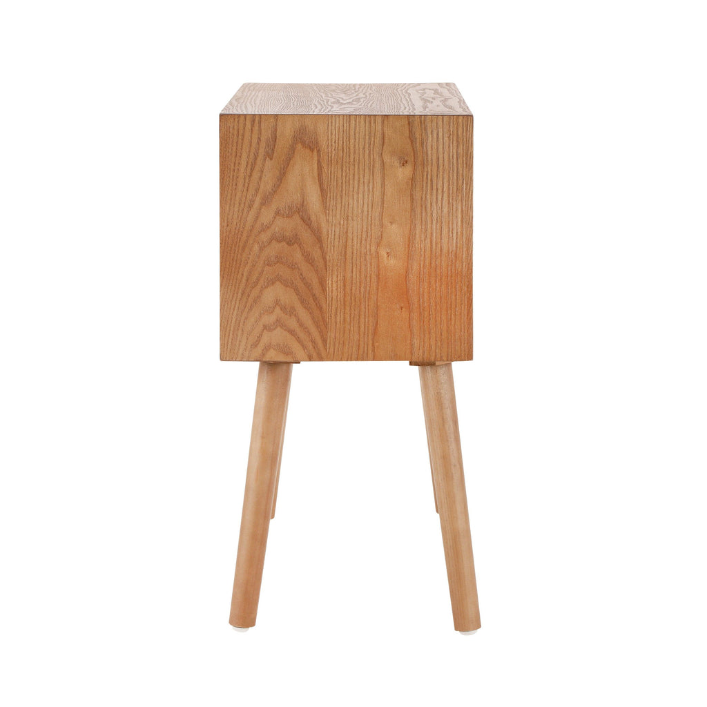 Rotating Hidden Compartment Nightstand for Smart Storage.