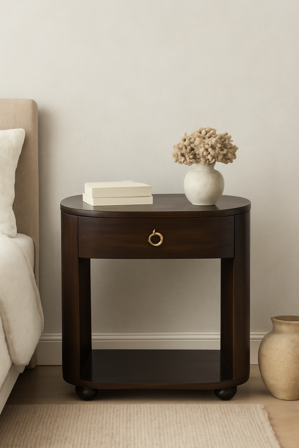 Artisan Furniture Solid Wood Monroe Bedside Table.