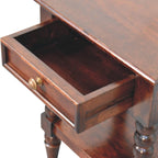 Solid Wood Vienna 1-Drawer Nightstand with Storage.