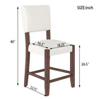 Mid Century Modern Bar Stools Set of 2 - Comfortable Kitchen Seating.