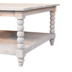 Wood Coffee Table - Solid Wood Barclay Acid Wash Design.