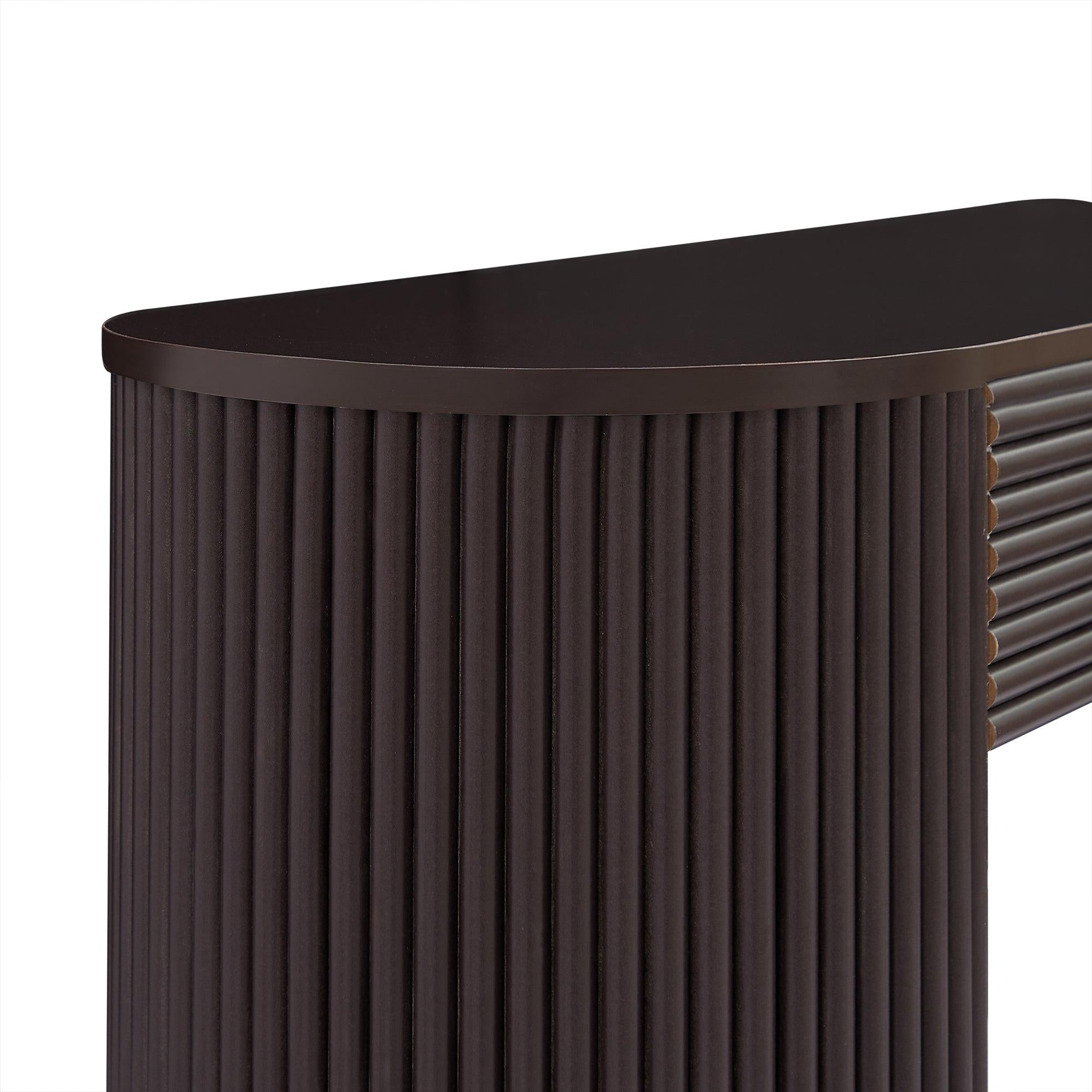 Retro Console Table with Storage for Living Room & Entryway.