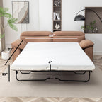 2-Seater Convertible Sofa Bed - Ideal for Small Spaces.