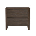 Linda 24' Nightstand in Walnut Brown (2-Drawer)
