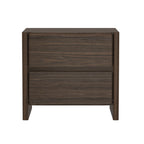 Linda 24' Nightstand in Walnut Brown (2-Drawer)
