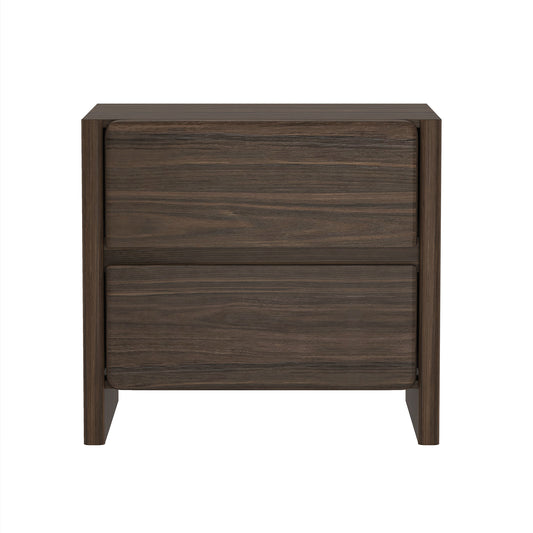 Linda 24' Nightstand in Walnut Brown (2-Drawer)