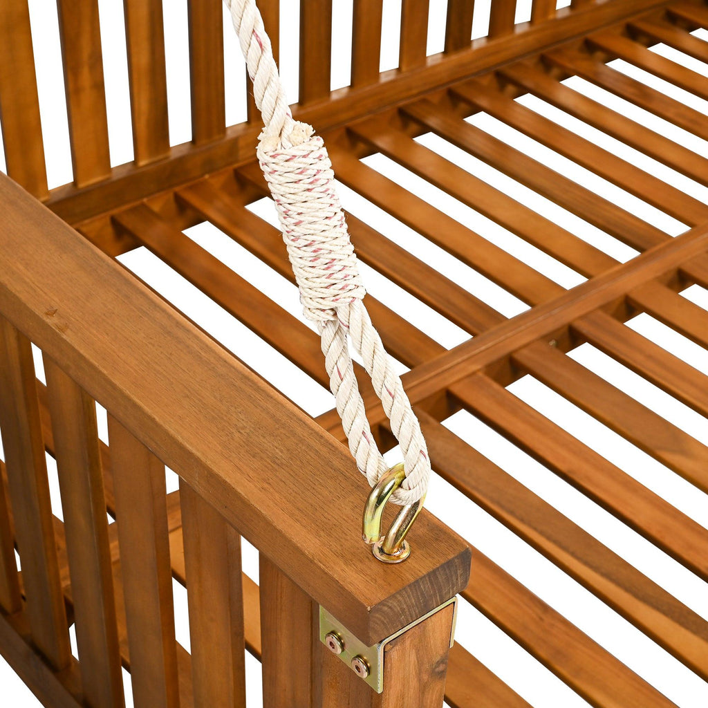 TOPMAX Twin Size Garden Swing Bed for Outdoor Relaxation.