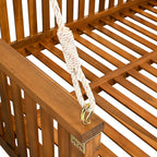 TOPMAX Twin Size Garden Swing Bed for Outdoor Relaxation.