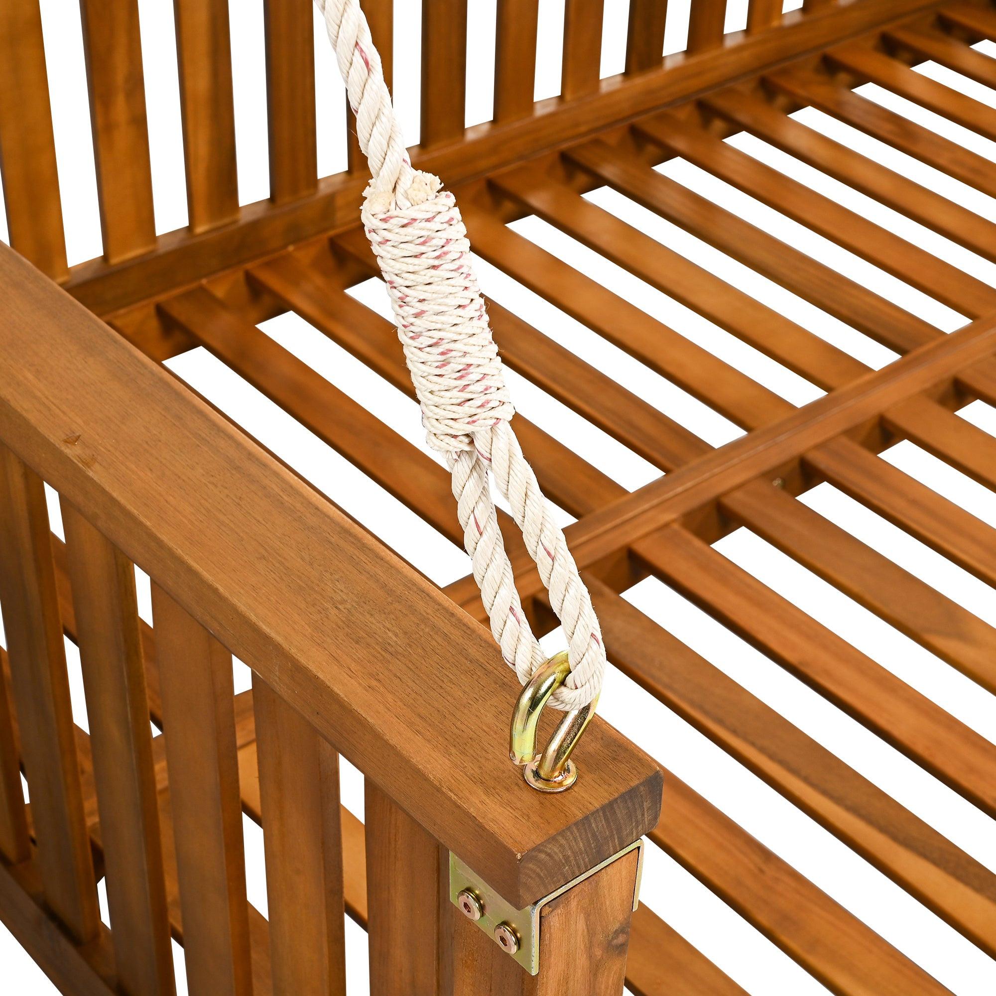 TOPMAX Twin Size Garden Swing Bed for Outdoor Relaxation.