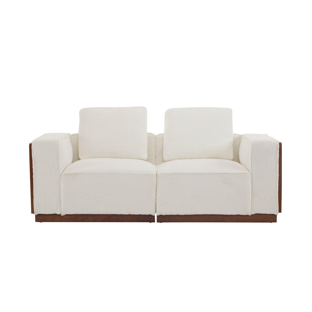 CHITA Modular Sectional Sofa 2-Seater in Beige.