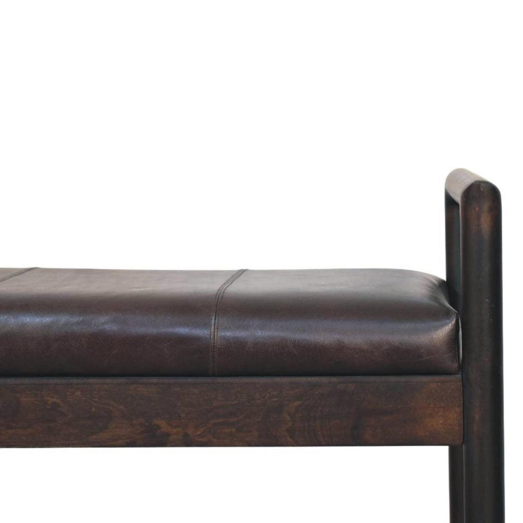 Solid Wood Gridline Bench for Modern Spaces.