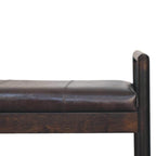 Solid Wood Gridline Bench for Modern Spaces.
