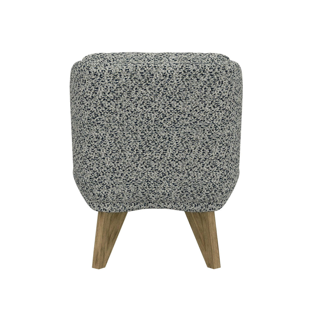 Blue Armless Accent Chair.