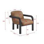 Modern Faux Leather Accent Chair for Living Room.