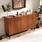 Walnut Mid-Century Modern Sideboard Buffet Cabinet