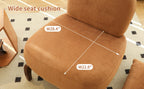 Accent Chair with Solid Wood Legs for Cozy Spaces.