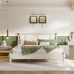 Solid Wood King Bed with Heavy Duty Support.