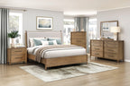 Queen Platform Bed with Removable Upholstery Cushion.
