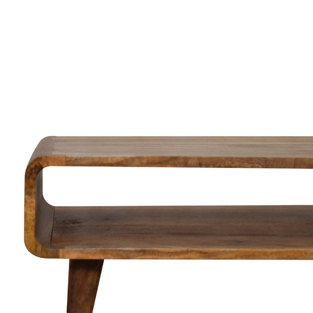 Solid Wood Open Oak-ish Media Unit.