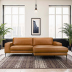 Easley Mid Century Modern Vegan Leather Sofa.