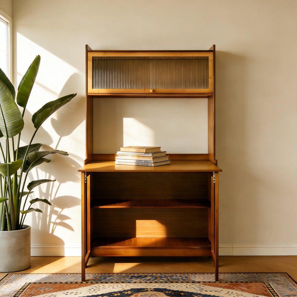 Bamboo Folding Table for Home Office - Multi-Functional Design.