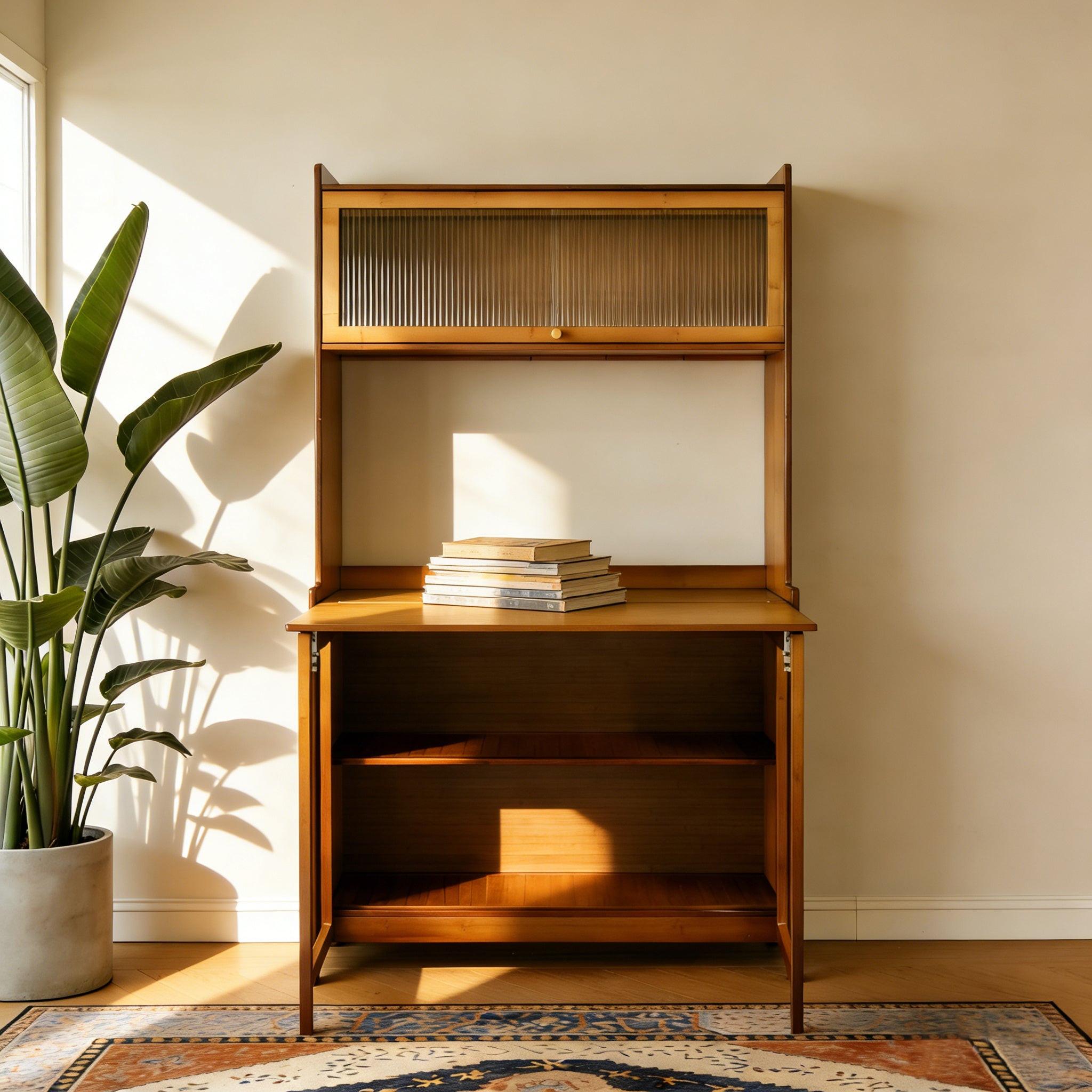 Bamboo Folding Table for Home Office - Multi-Functional Design.