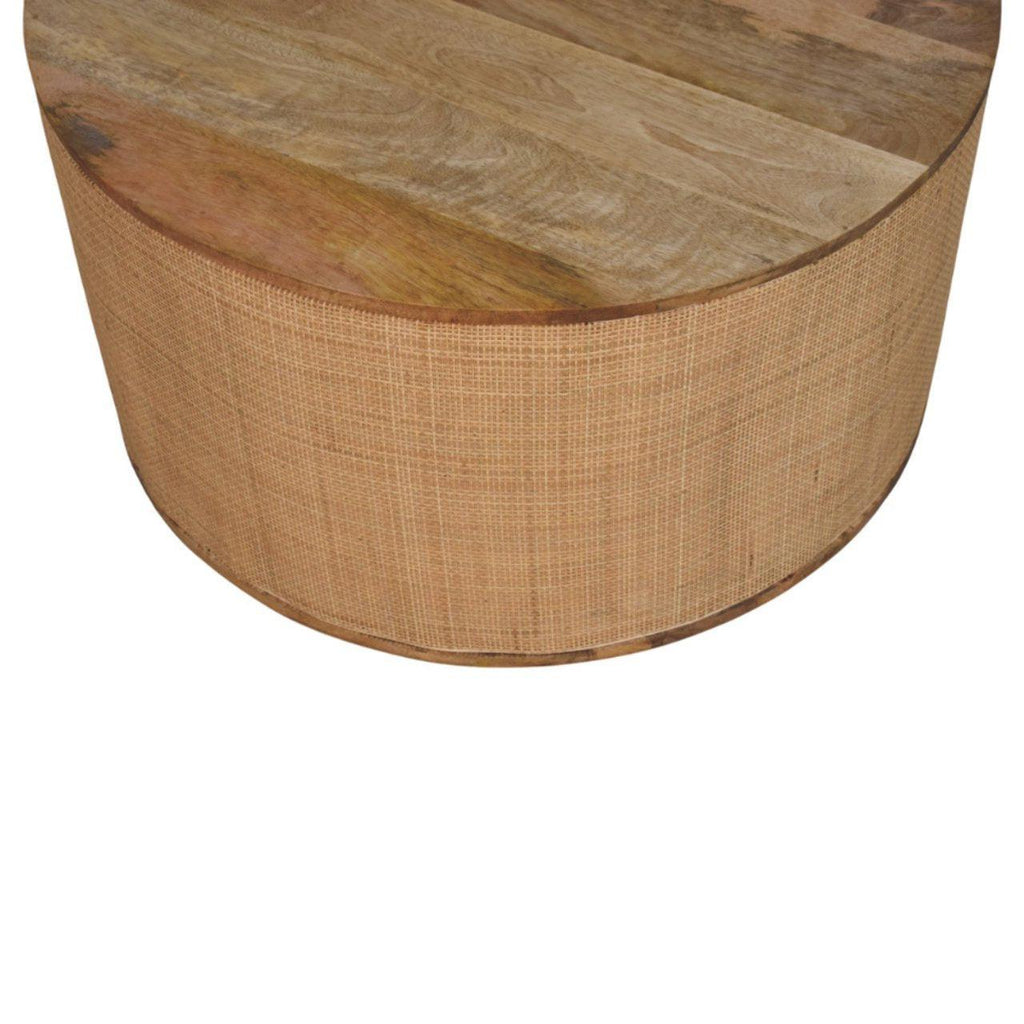 Solid Wood Coffee Table Larissa Round Design.