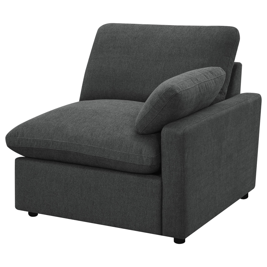 Hollander Dark Grey Modular Power Reclining Sectional.