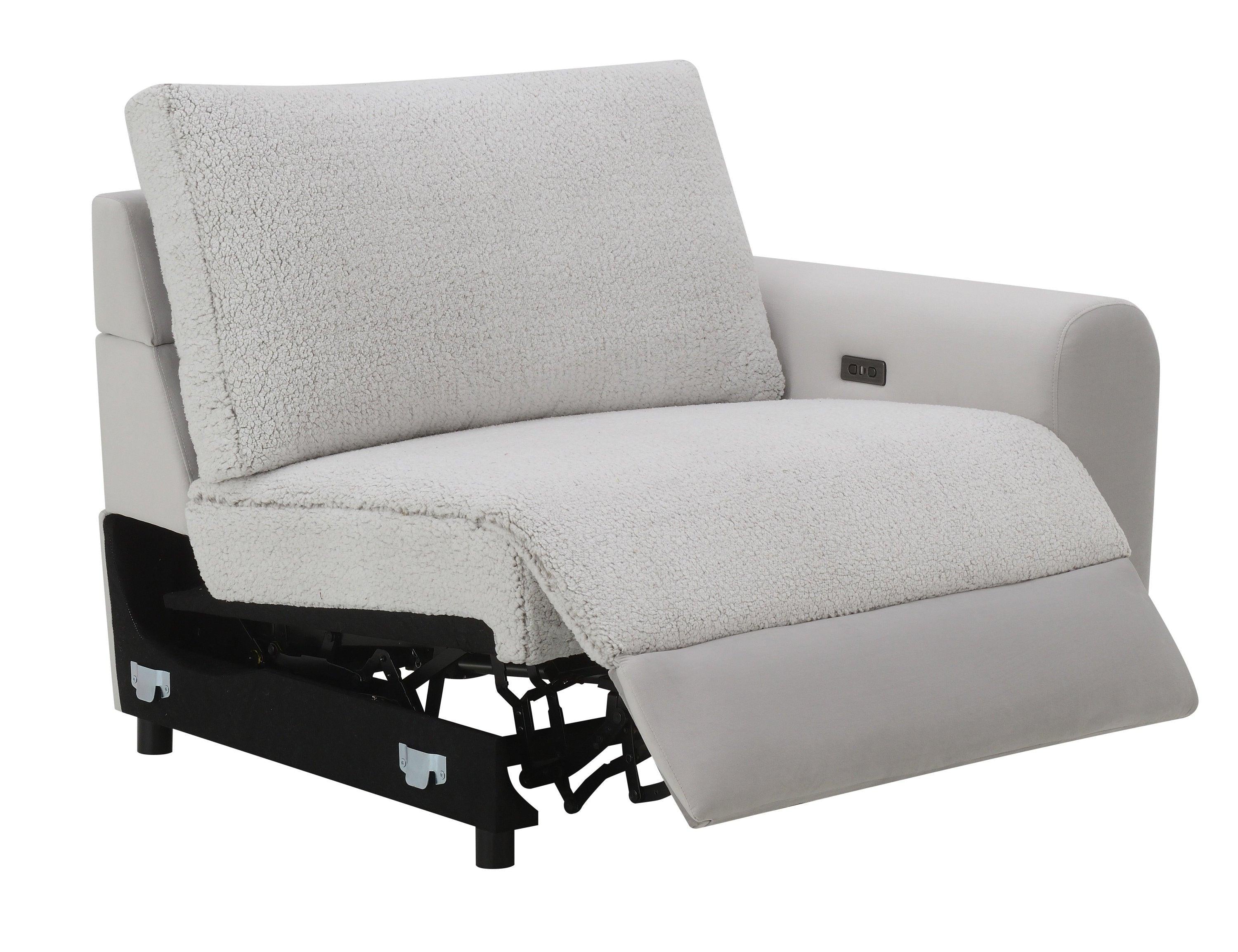 Tarrance Gray Power Recliner Sectional with Multifunction.