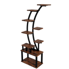 Plant Stand indoor 9-Tiered , 63.6' Tall Plant Stand with 5 Grow Lights, Adjustable Lighting Modes (5/3/2 Lights), 10-Level Dimming & 3 Timer Settings, Energy-Efficient, Perfect for Plant Growth