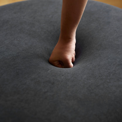 90' Curved Sofa with Throw Pillows, 4 Seater Luxury Velvet Couch with Half Moon Design and High-Density Foam, Ideal for Modern Living Room, Office & Apartment, Black