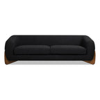 Alpine Sherpa Sofa in Black Boucle - 90.5 Inch.