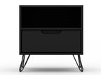 Rockefeller 20' Nightstand in Black (1-Drawer)