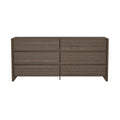 Linda 72' Dresser in Walnut Brown (6-Drawer)