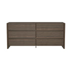 Linda 72' Dresser in Walnut Brown (6-Drawer)