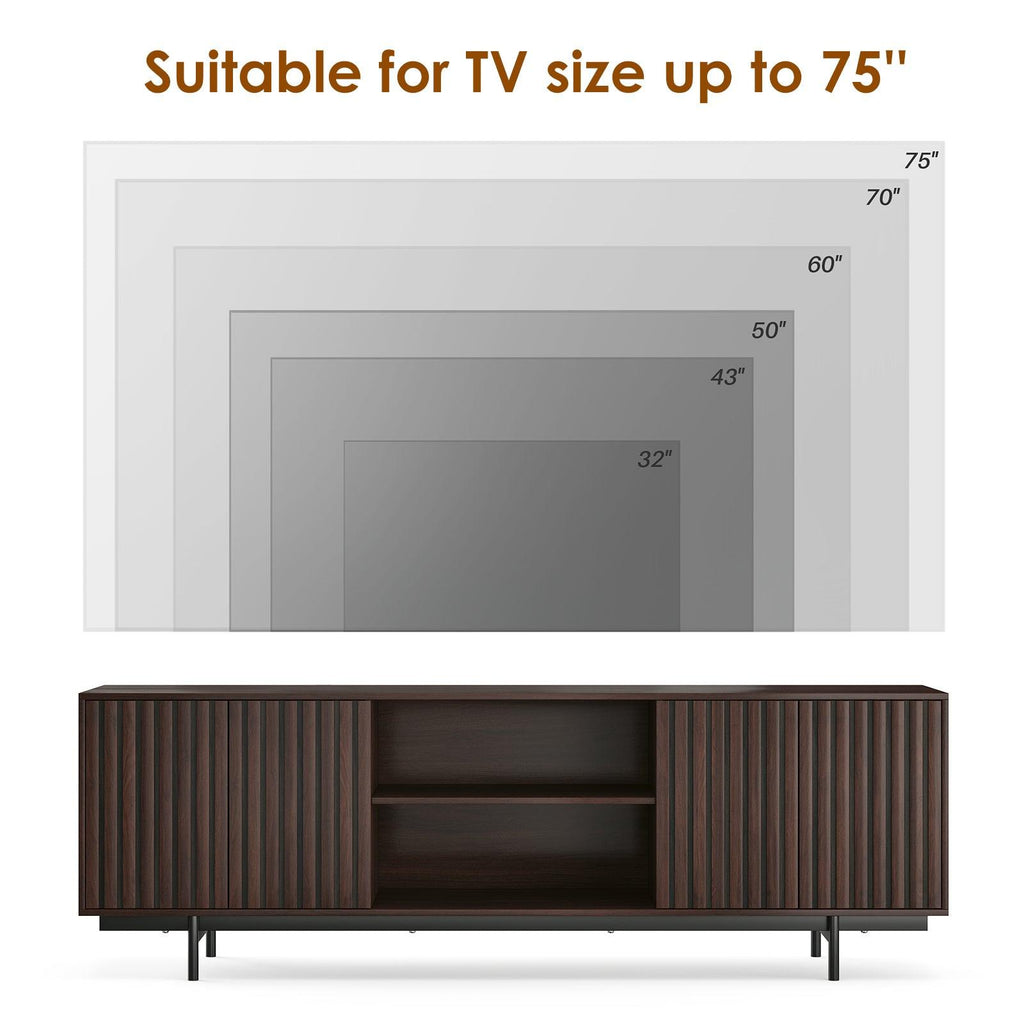 Mid Century Modern TV Stand for TVs Up to 75".
