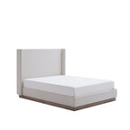 Hosford Minimalist Upholstered Wingback Bed - California King.