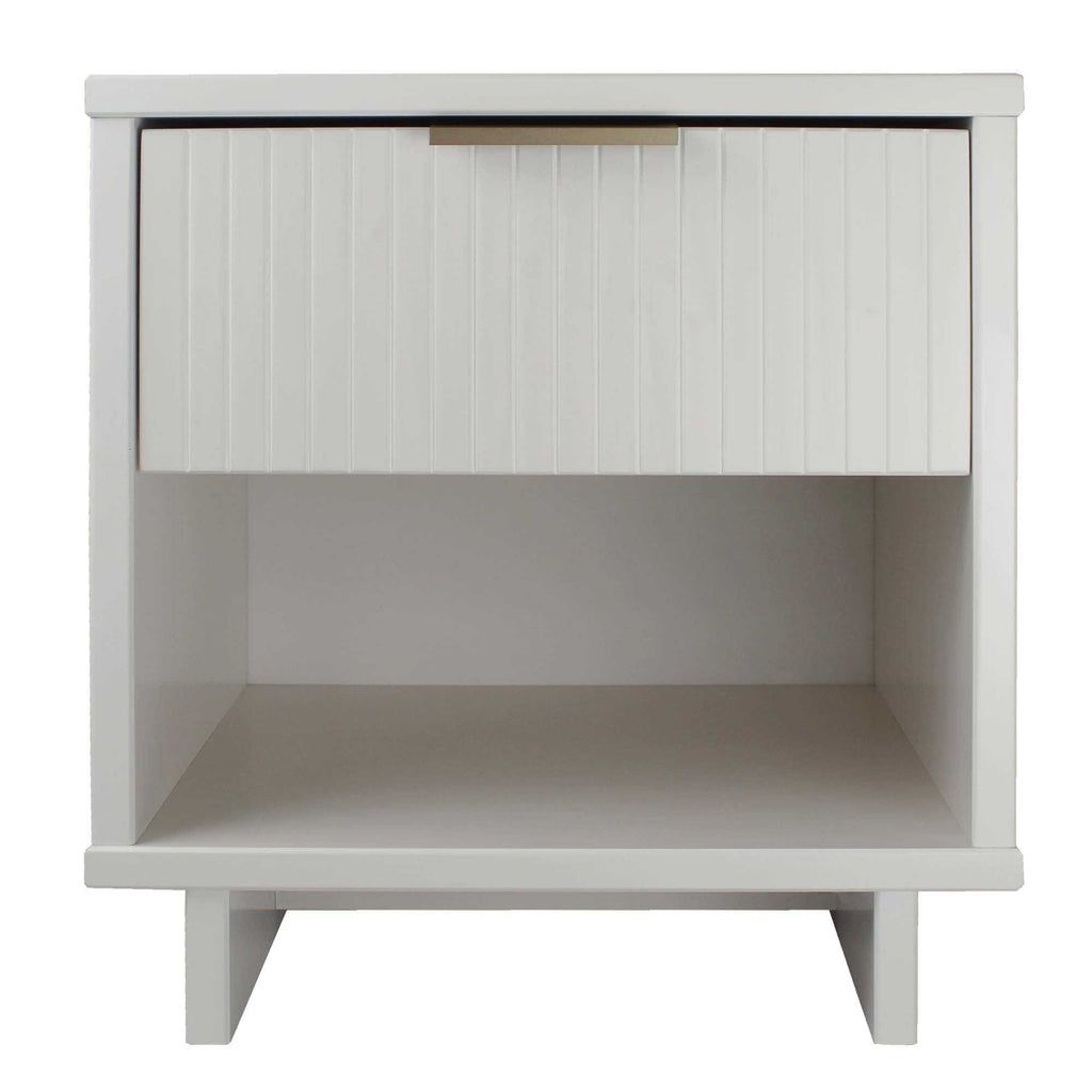 Granville 18' Nightstand in White (1-Drawer)