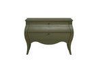 Pistachio Bombe Chest for Storage and Style.