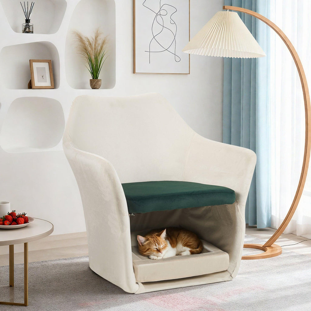 Pet Friendly Mid Century Modern Accent Chair - Groovy Boardz.