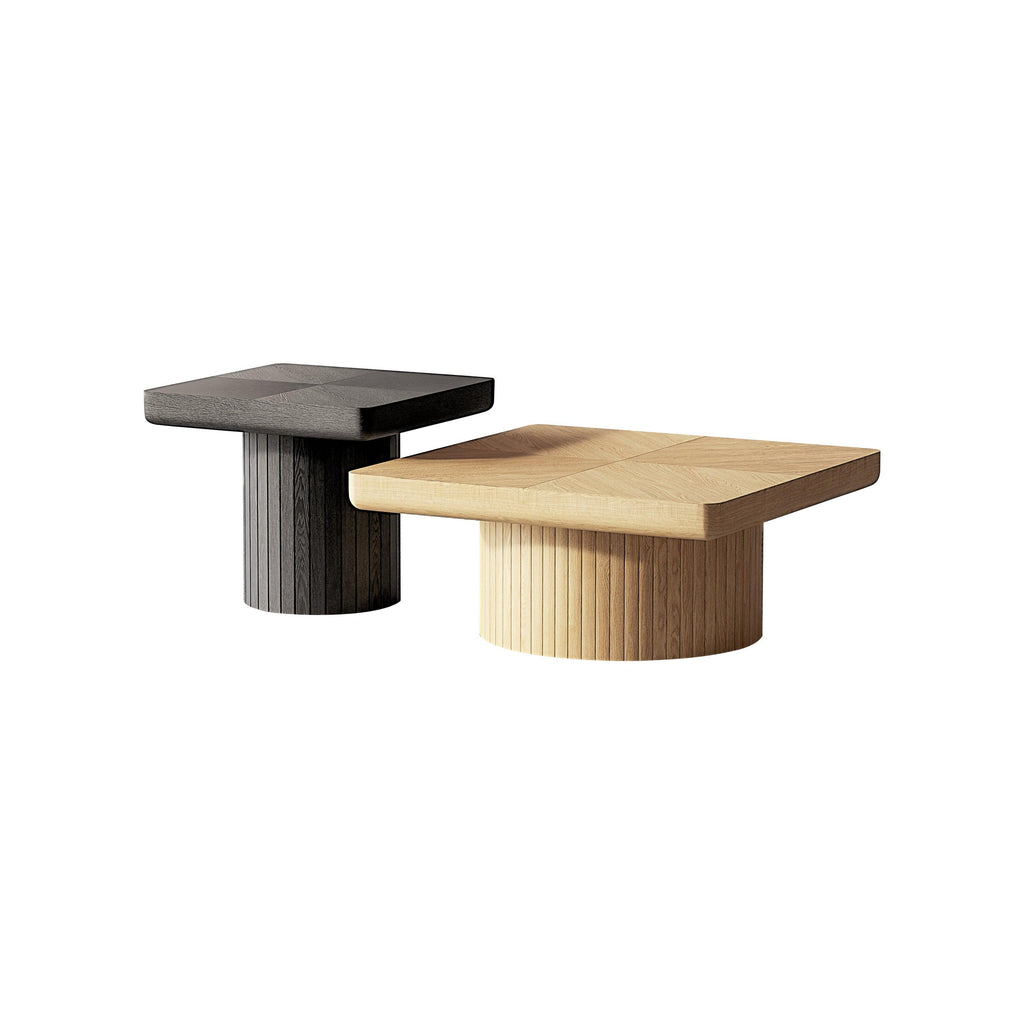 Modern Wood Nesting Coffee Table Set for Living Room.