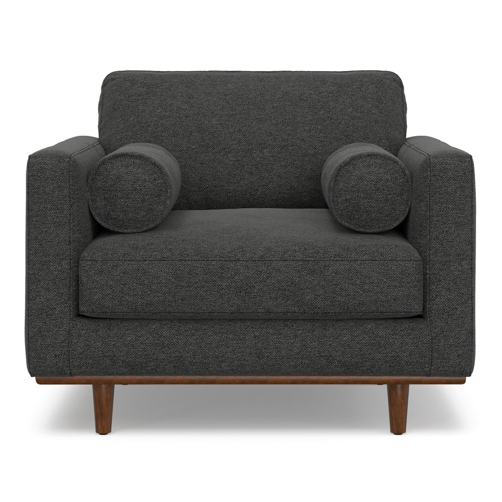 Morrison Arm Chair in Charcoal Grey Wood.