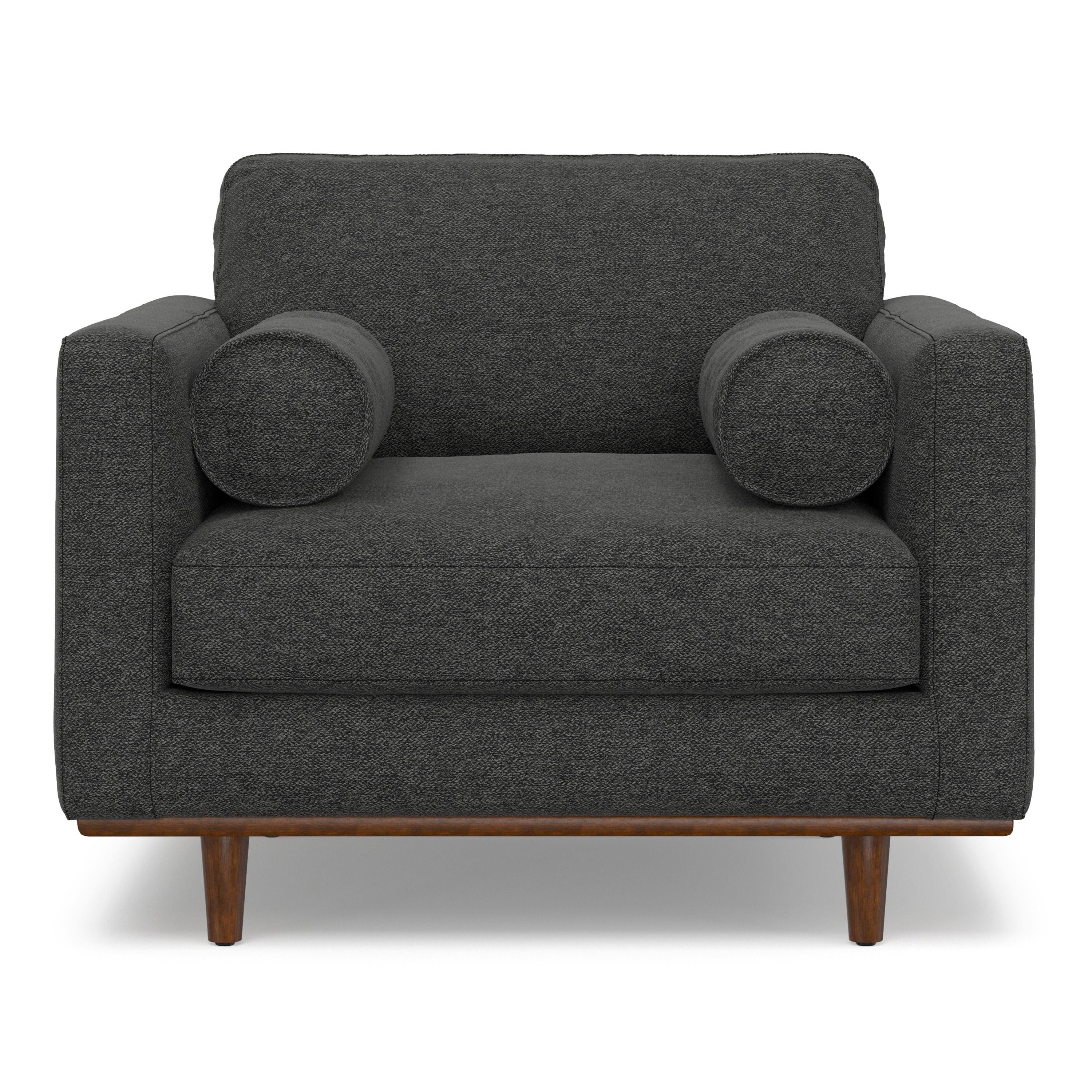 Morrison Arm Chair in Charcoal Grey Wood.