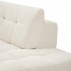 119'' Curved L-Shaped Sectional Sofa for Modern Living.