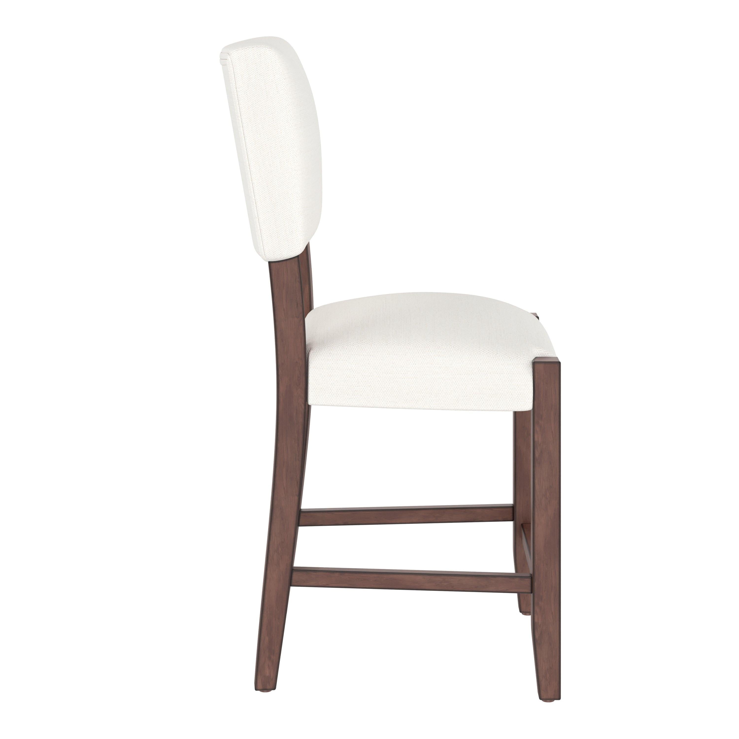 Mid Century Modern Bar Stools Set of 2 - Comfortable Kitchen Seating.