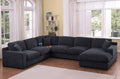 Celine Charcoal Corner Sectional Sofa with Chaise.